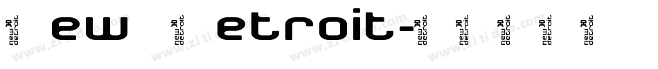New Detroit字体转换